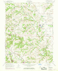 Paderborn Illinois Historical topographic map, 1:24000 scale, 7.5 X 7.5 Minute, Year 1954