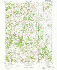 Paderborn Illinois Historical topographic map, 1:24000 scale, 7.5 X 7.5 Minute, Year 1954