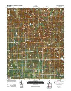 Paducah NE Illinois Historical topographic map, 1:24000 scale, 7.5 X 7.5 Minute, Year 2012