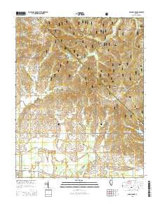Paducah NE Illinois Current topographic map, 1:24000 scale, 7.5 X 7.5 Minute, Year 2015