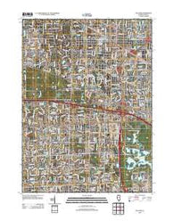 Palatine Illinois Historical topographic map, 1:24000 scale, 7.5 X 7.5 Minute, Year 2012