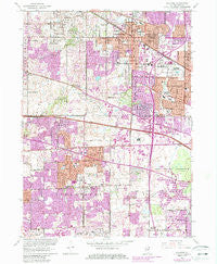 Palatine Illinois Historical topographic map, 1:24000 scale, 7.5 X 7.5 Minute, Year 1961