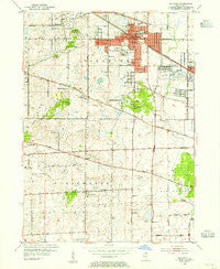 Palatine Illinois Historical topographic map, 1:24000 scale, 7.5 X 7.5 Minute, Year 1953