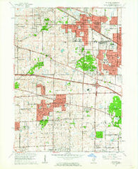 Palatine Illinois Historical topographic map, 1:24000 scale, 7.5 X 7.5 Minute, Year 1961