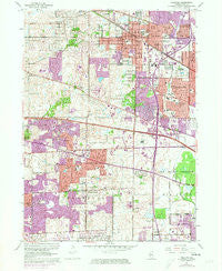 Palatine Illinois Historical topographic map, 1:24000 scale, 7.5 X 7.5 Minute, Year 1961