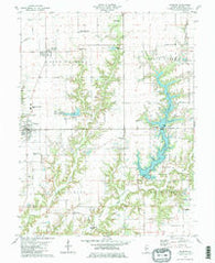 Palmyra Illinois Historical topographic map, 1:24000 scale, 7.5 X 7.5 Minute, Year 1979