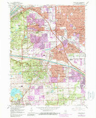 Palos Park Illinois Historical topographic map, 1:24000 scale, 7.5 X 7.5 Minute, Year 1963