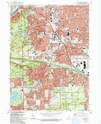 Palos Park Illinois Historical topographic map, 1:24000 scale, 7.5 X 7.5 Minute, Year 1993
