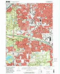 Palos Park Illinois Historical topographic map, 1:24000 scale, 7.5 X 7.5 Minute, Year 1997