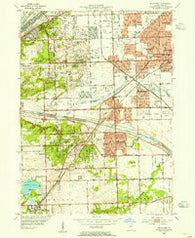 Palos Park Illinois Historical topographic map, 1:24000 scale, 7.5 X 7.5 Minute, Year 1953