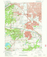 Palos Park Illinois Historical topographic map, 1:24000 scale, 7.5 X 7.5 Minute, Year 1963