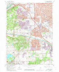 Palos Park Illinois Historical topographic map, 1:24000 scale, 7.5 X 7.5 Minute, Year 1963
