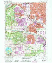 Palos Park Illinois Historical topographic map, 1:24000 scale, 7.5 X 7.5 Minute, Year 1963