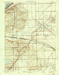 Palos Park Illinois Historical topographic map, 1:24000 scale, 7.5 X 7.5 Minute, Year 1928