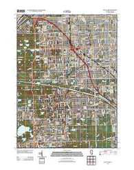 Palos Park Illinois Historical topographic map, 1:24000 scale, 7.5 X 7.5 Minute, Year 2012