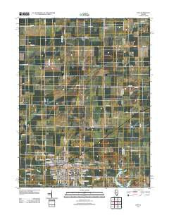 Pana Illinois Historical topographic map, 1:24000 scale, 7.5 X 7.5 Minute, Year 2012
