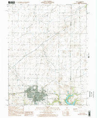 Pana Illinois Historical topographic map, 1:24000 scale, 7.5 X 7.5 Minute, Year 1998