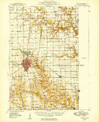 Paris Illinois Historical topographic map, 1:62500 scale, 15 X 15 Minute, Year 1949