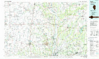 Paris Illinois Historical topographic map, 1:100000 scale, 30 X 60 Minute, Year 1986