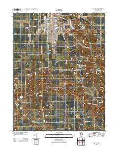 Paris South Illinois Historical topographic map, 1:24000 scale, 7.5 X 7.5 Minute, Year 2012