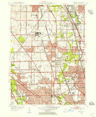 Park Ridge Illinois Historical topographic map, 1:24000 scale, 7.5 X 7.5 Minute, Year 1953