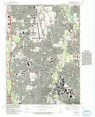 Park Ridge Illinois Historical topographic map, 1:24000 scale, 7.5 X 7.5 Minute, Year 1993