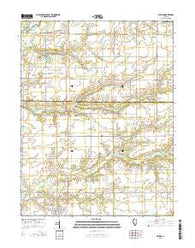 Patoka Illinois Current topographic map, 1:24000 scale, 7.5 X 7.5 Minute, Year 2015