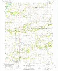 Patoka Illinois Historical topographic map, 1:24000 scale, 7.5 X 7.5 Minute, Year 1974