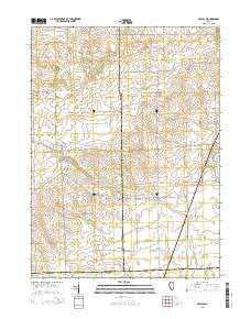 Paw Paw Illinois Current topographic map, 1:24000 scale, 7.5 X 7.5 Minute, Year 2015