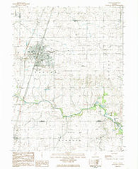 Paxton Illinois Historical topographic map, 1:24000 scale, 7.5 X 7.5 Minute, Year 1984