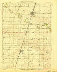 Paxton Illinois Historical topographic map, 1:62500 scale, 15 X 15 Minute, Year 1927
