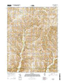 Payson Illinois Current topographic map, 1:24000 scale, 7.5 X 7.5 Minute, Year 2015