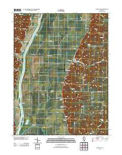 Pearl East Illinois Historical topographic map, 1:24000 scale, 7.5 X 7.5 Minute, Year 2012