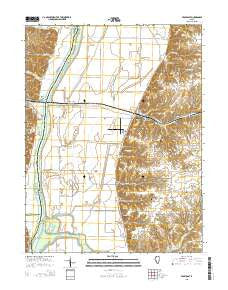 Pearl East Illinois Current topographic map, 1:24000 scale, 7.5 X 7.5 Minute, Year 2015