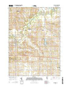 Pecatonica Illinois Current topographic map, 1:24000 scale, 7.5 X 7.5 Minute, Year 2015