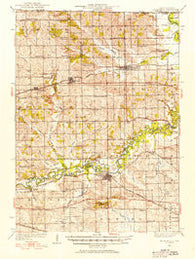 Pecatonica Illinois Historical topographic map, 1:62500 scale, 15 X 15 Minute, Year 1932