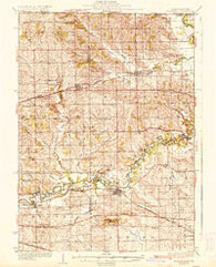 Pecatonica Illinois Historical topographic map, 1:62500 scale, 15 X 15 Minute, Year 1936