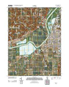 Pekin Illinois Historical topographic map, 1:24000 scale, 7.5 X 7.5 Minute, Year 2012