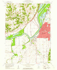 Pekin Illinois Historical topographic map, 1:24000 scale, 7.5 X 7.5 Minute, Year 1960