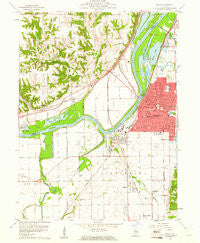 Pekin Illinois Historical topographic map, 1:24000 scale, 7.5 X 7.5 Minute, Year 1960