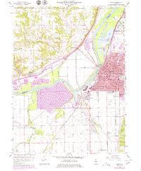Pekin Illinois Historical topographic map, 1:24000 scale, 7.5 X 7.5 Minute, Year 1960