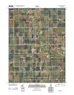 Penfield Illinois Historical topographic map, 1:24000 scale, 7.5 X 7.5 Minute, Year 2012