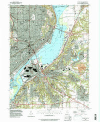 Peoria East Illinois Historical topographic map, 1:24000 scale, 7.5 X 7.5 Minute, Year 1996