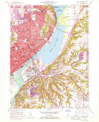 Peoria East Illinois Historical topographic map, 1:24000 scale, 7.5 X 7.5 Minute, Year 1949