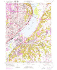 Peoria East Illinois Historical topographic map, 1:24000 scale, 7.5 X 7.5 Minute, Year 1949