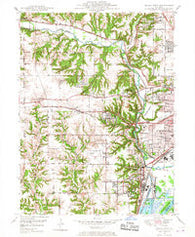 Peoria West Illinois Historical topographic map, 1:24000 scale, 7.5 X 7.5 Minute, Year 1949