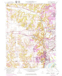 Peoria West Illinois Historical topographic map, 1:24000 scale, 7.5 X 7.5 Minute, Year 1949