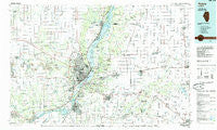 Peoria Illinois Historical topographic map, 1:100000 scale, 30 X 60 Minute, Year 1985