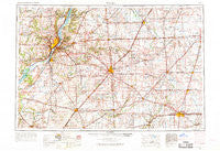 Peoria Illinois Historical topographic map, 1:250000 scale, 1 X 2 Degree, Year 1958