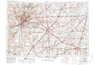 Peoria Illinois Historical topographic map, 1:250000 scale, 1 X 2 Degree, Year 1958